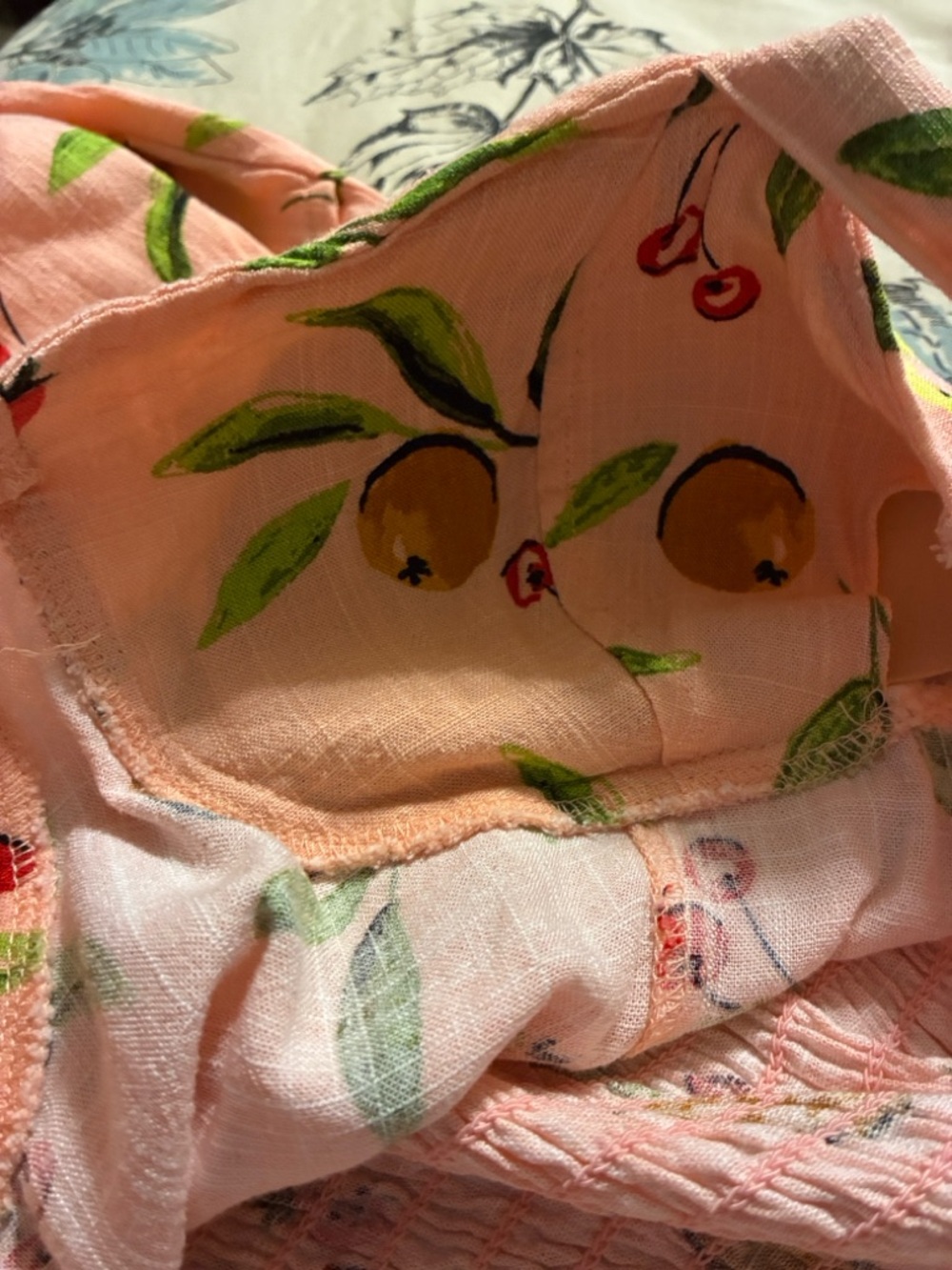 Pinkish Fruit Print Sundress - Picture 16 of 16